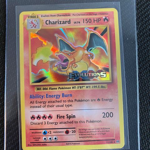 Evolutions pre release charizard