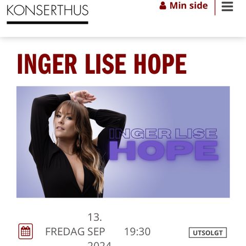 Inger Lise Hope konsert