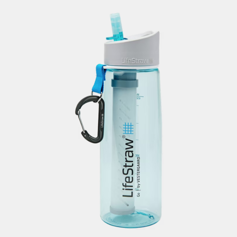 Lifestraw drikkeflaske - med filter. Blå.