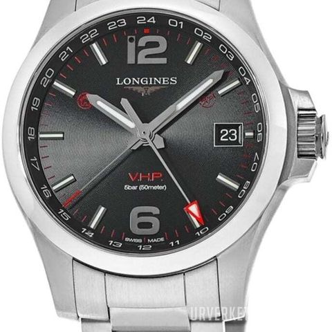 Longines Conquest V.H.P. Sort/Stål Ø41 mm