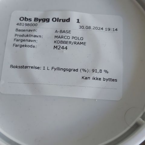 1 liter struktur maling og kost selges hbo 600 kr.