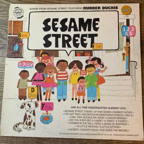 Vintage Barnesanger LP: Songs of Sesame Street (1970)