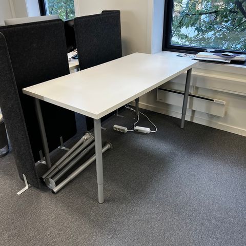 Ikea kontorpult / bord /skrivebord 75X150 cm 5 stk