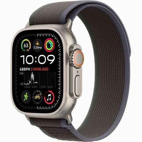 Nyeste Apple Watch Ultra 2 GPS+CEL Titanium (Sort/Blå Trail Loop) m/kvittering