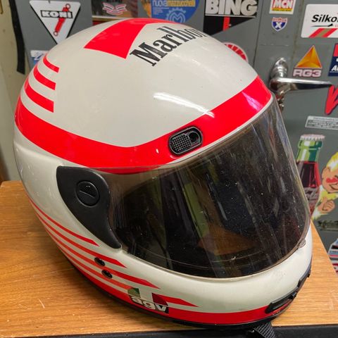 AGV Marlboro hjelm fra 1988