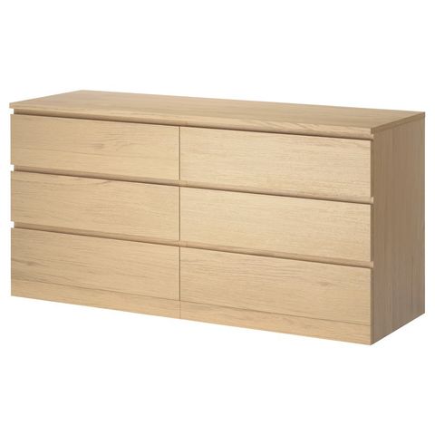 MALM Kommode 6 skuffer