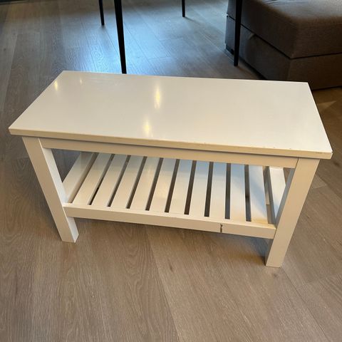 Hvit IKEA Hemnes benk