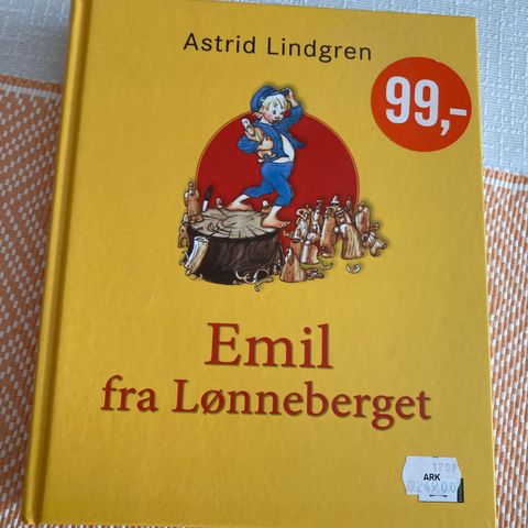 EMIL fra Lønneberget.  Astrid Lindgren.  Kjempestor bok