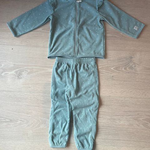 Fleece jakke og bukse