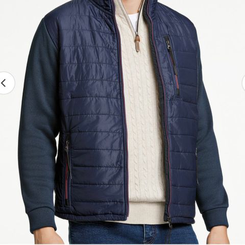 Lindbergh Hybrid jacket navy Cardigan i small, som er utsolgt!