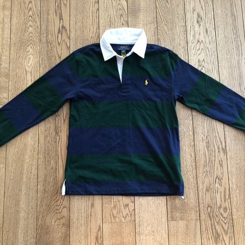 Ny! Ubrukt Polo Ralph Lauren rugby- shirt str M (10- 12 år)