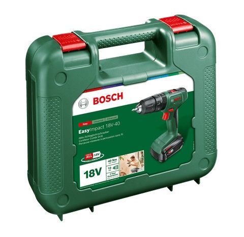 Bosch EasyImpact 18V-40 slagbormaskin m/ batteri og lader