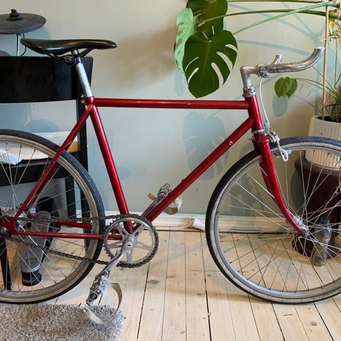 (Oppdatert annonse!) Oppusset Vintage Single Speed / Fixed Gear sykkel selges