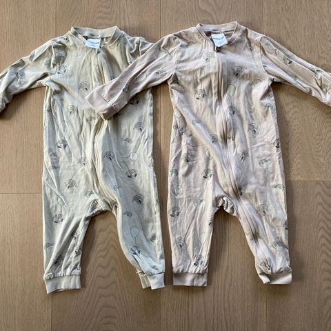 2-pack mønstrede pyjamaser til baby kappahl unisex