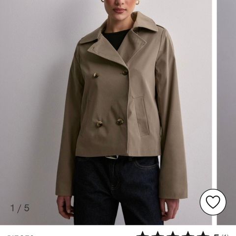 Kort trenchcoat