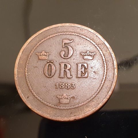 Sverige 5 öre 1883