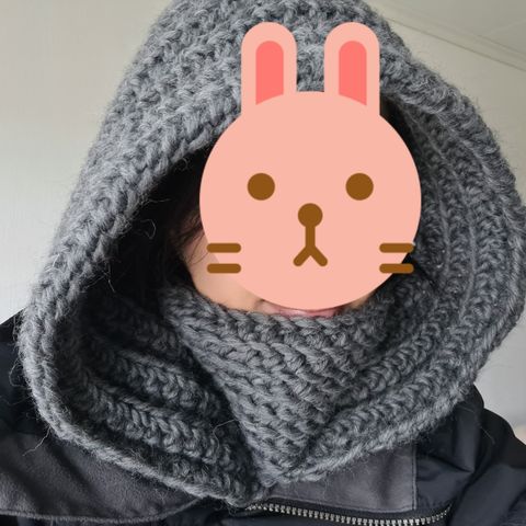 Strikket balaclava. Unisex.