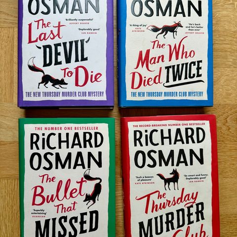 RICHARD OSMAN: The Thursday Murder Club x 4