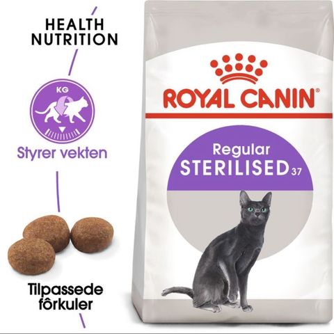 5,1 kg Royal canine sterilized tørrfôr selges.