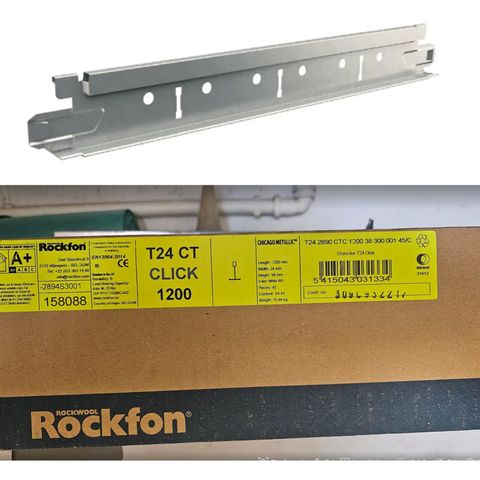 Rockfon T24 C38 tverrprofil selges