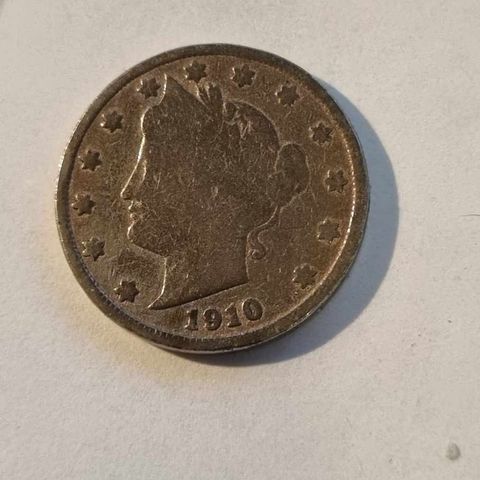 Liberty nickel / 5 cents 1910 USA