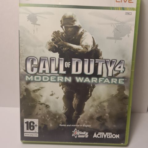 Call of Duty 4 Modern Warfare - Xbox 360 - Komplett med Manual