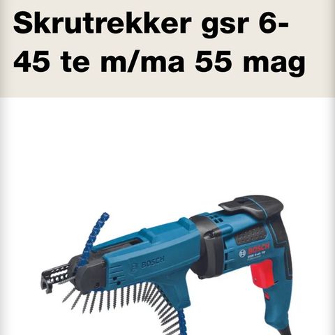 Bosch gsr 6-45 te + mag