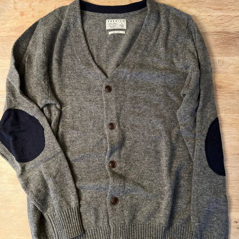 Ubrukt ull cardigan herre xl