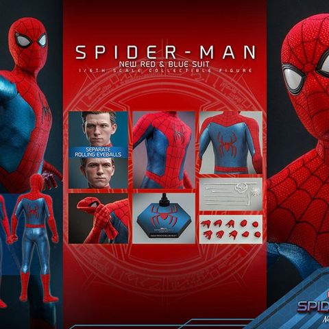 Hot Toys Spiderman new red & blue suit