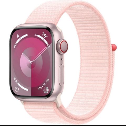 Apple Watch Series 9 GPS +  Cellular 45mm Pink Aluminium m/Light Pink Sport Loop