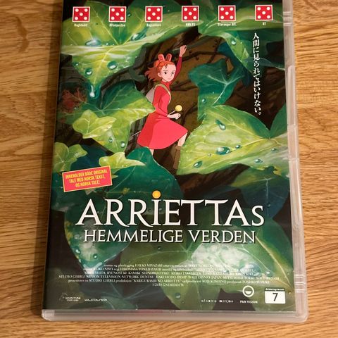 Ariettas Hemmelige Verden (DVD) Norsk tale