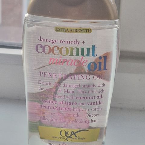 Ogx coconut hårolje