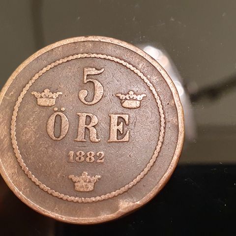 Sverige 5 öre 1882