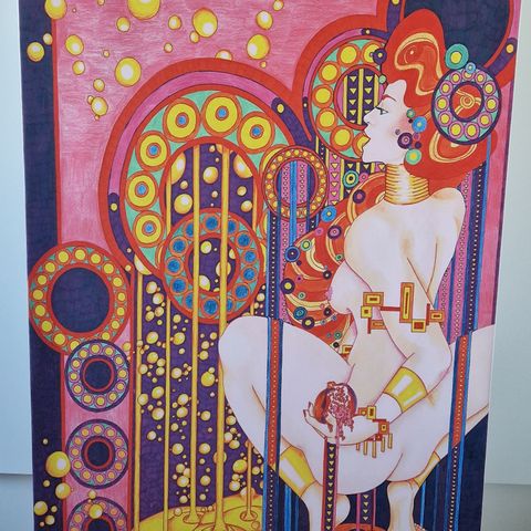 " Klimt" Flott lerretsbilde.