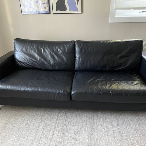 Sofa i imitert skinn - reservert