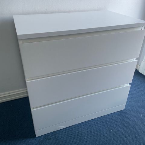 Ikea malm kommode med 3 skuffer