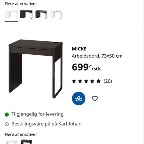 Skrivepult/gamingpult