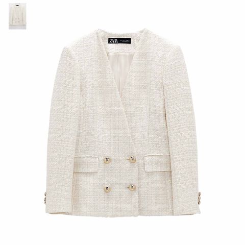 Zara tweed blazer str L - som ny