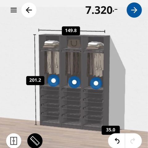 PAX Garderobeskap IKEA