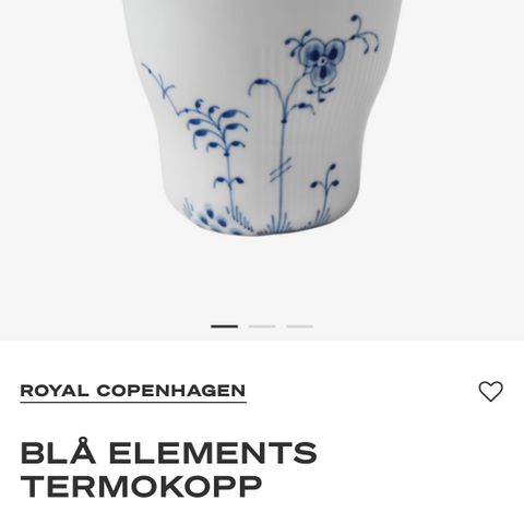 Blue Elements fra Royal Copenhagen - Kongelig Dansk