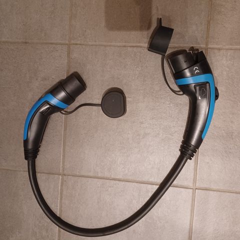 Adapter ladekabel type 2 til type 1