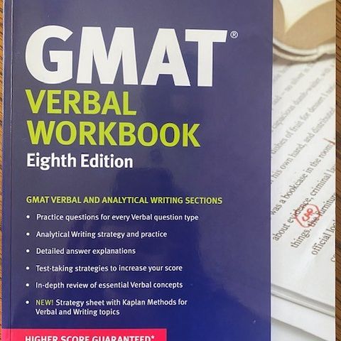 GMAT Verbal Workbook