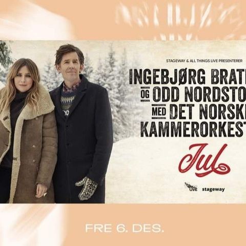 2 billetter til julekonsert med Odd Nordstoga og Ingebjørg Bratland på Hamar