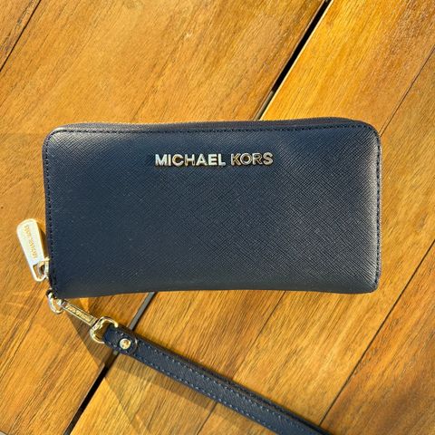 Michael Kors lommebok navy