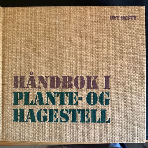 Håndbok i plante-og hagestell