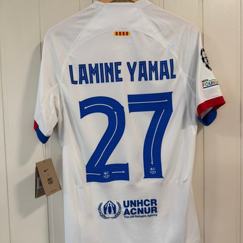 Barcelona 2023/24 Borte Lamine Yamal Fotballdrakt (M) BNWT