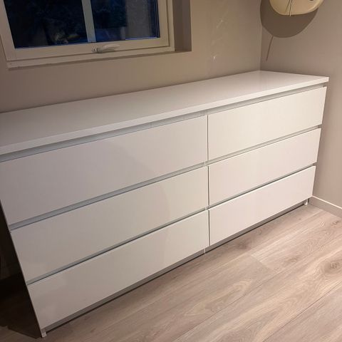 Malm kommode 6 skuffer