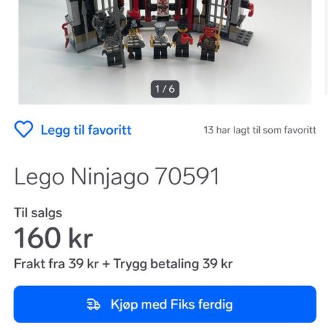 Tre Lego sett