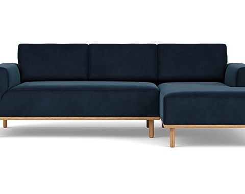 Vilmar sofa i navy velur