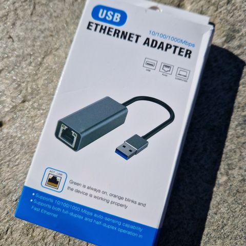 Adapter, eternet til usb